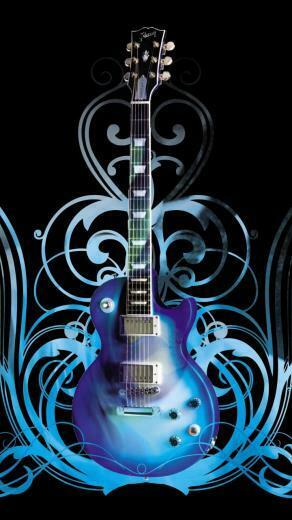 Abstract Guitar Wallpaper Mobile Phone Background