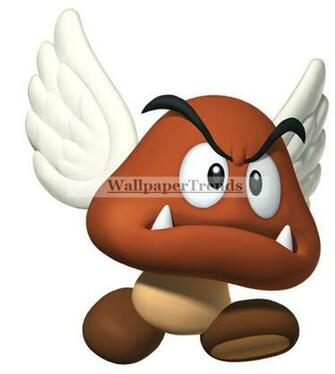 Mario Decals Super Bros Games Paragoomba Wall Decal