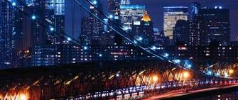 Wallpaper Williamsburg Usa Night City Bridge