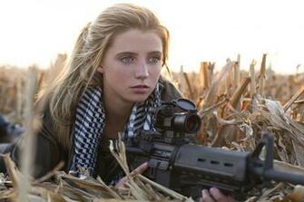 Blondes Women Guns Fields Outdoors Girls With Ar