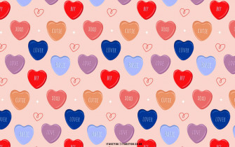 Cute Valentine S Day Wallpaper Ideas Candy Heart Pink