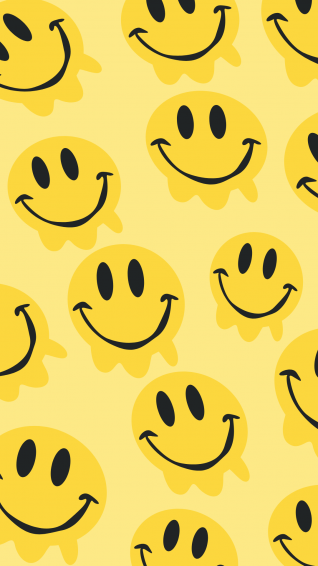 Smiley Face Preppy Wallpaper Template
