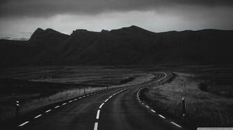 Road In Black And White 4k HD Desktop Wallpaper For Ultra