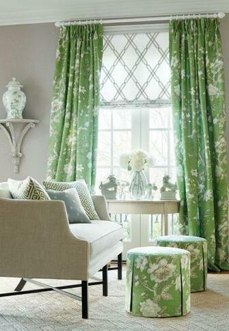 Frederick Settee Roundabout Ottomans Nemour Fabric