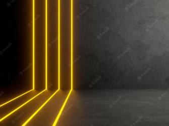 Yellow Neon Light Wallpaper