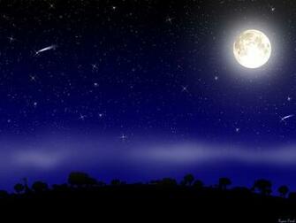 Wallpaper Midnight Sky Scene By Liquisoft Customize Org