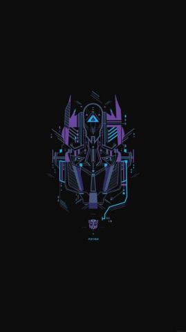Amoled Wallpaper Transformer Logo Optimus Prime