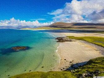 White Beachfront HD Wallpaper