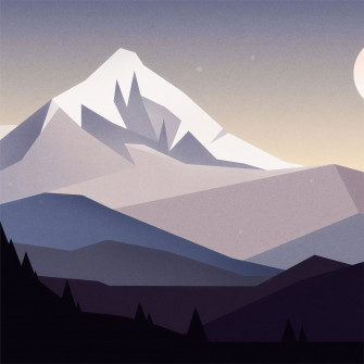 Minimal Mountains Landscape 4k iPad Pro Wallpaper