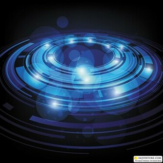 Blue Techno Background Vector