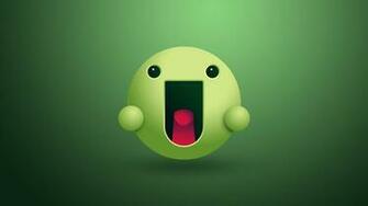 Green Smiley Face Desktop Pc And Mac Wallpaper