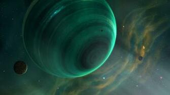 Rapid Rotation Green Planet Wallpaper And Image