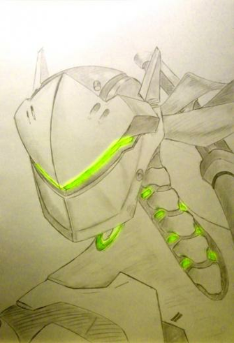 Greeninja Genji From Overwatch By Wingedwilly