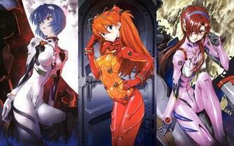 Evangelion Ayanami Rei Asuka Langley Makinami Mari Illustrious
