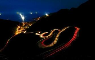 Night Lights Wallpaper Roads