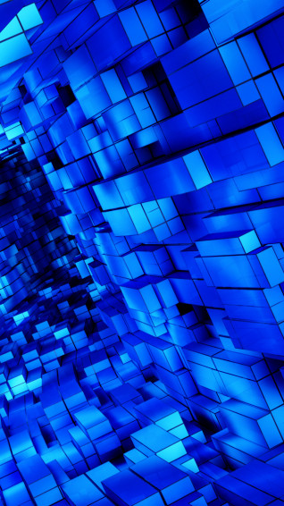 Blue Abstract iPhone Wallpaper