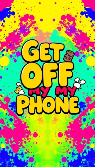 Get Off My Phone Wallpaper