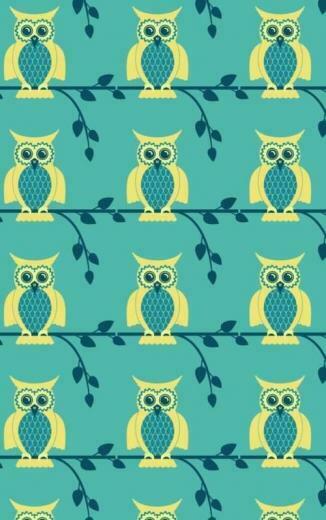 Cute Owls Wallpaper Pattern
