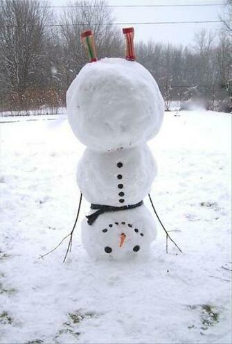 Funny Snowman Dump A Day