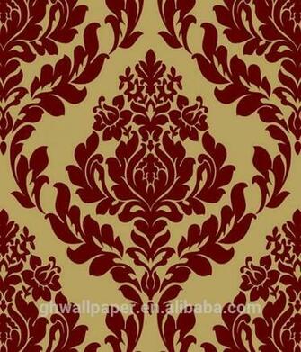 Damask Wallpaper Wedding Wall Decoration Velvet