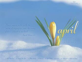 April Flowers Wallpaper