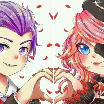 Valentine Event Foto Kucing Lucu Animasi Seni Anime