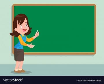 Teacher And Board Vector Image On Vectorstock Powerpoint