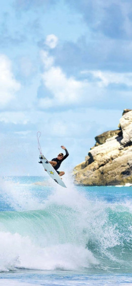 Surfing Waves iPhone Wallpaper