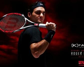 Wallpaper Roger Federer Racket Tennis Player
