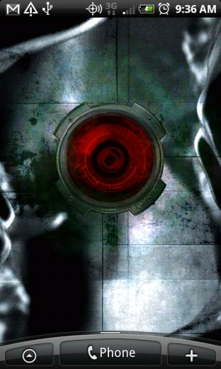 Droid Eye Wallpaper Blue X Live