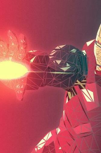 Fractal Iron Man 3d Render iPhone Wallpaper