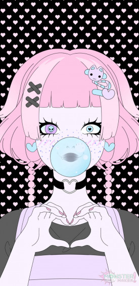 Pastel Goth Background Wallpaper