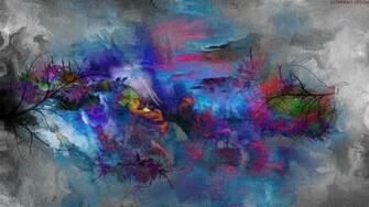 Abstract Painting Nature Wallpaper