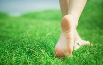 Wallpaper Greens Grass Girl Nature Background Feet