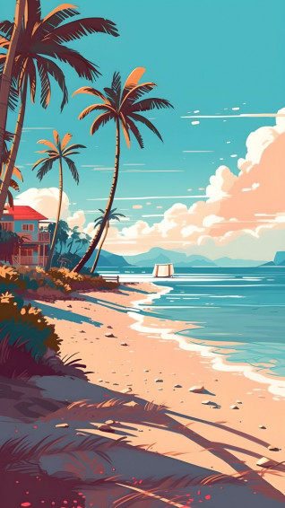 iPhone Wallpaper Landscape Scenery Art