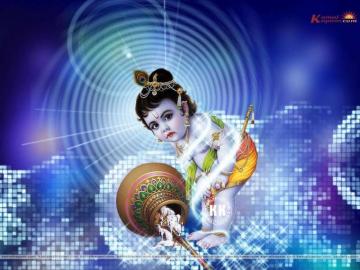 Wallpaper Background Janmashtami Jai