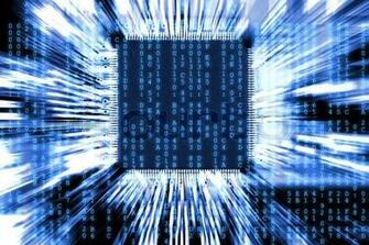 Blau Computer Circuit Board Background Stock Foto Colourbox