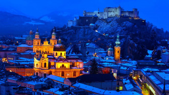 Old Town In Salzburg Austria Country