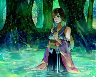 Wallpaper Papel De Parede Final Fantasy X A Personagem Yuna