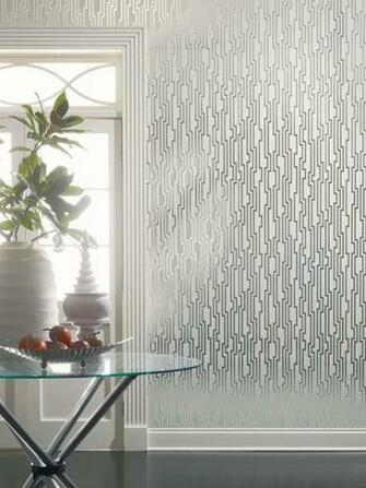 Candice Olson Shimmering Details Mylar Emboss Wallpaper By York