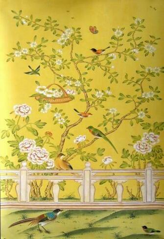 Wallpaper Chinoiserie China Hand Painted