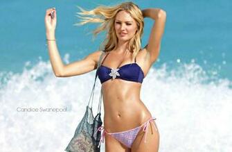 Candice Swanepoel Beach HD Wallpaper Background Image