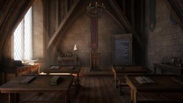 Harry Potter Style Magical Classroom Scene Creating For Games