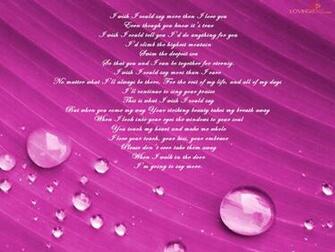 Love You Poem Wallpaper I Stock Photos