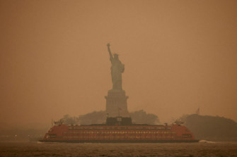 Photos Skies Over Canada And U S Darkened By Hazardous Wildfire