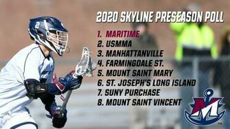 Men S Lacrosse Takes Top Spot In Skyline Preseason Poll Maritime