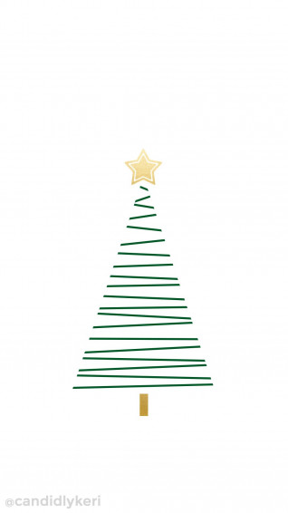 Christmas Tree Drawn Holiday Background Wallpaper You Can