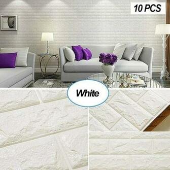 Amazon Kasi 10pcs 3d Brick Wall Stickers Pe Foam Self