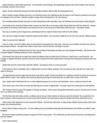 The Kite Runner Essays Questions Examples Good Thesis Research Paper