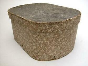 Circa Great Large Size 19th Century Antique Wallpaper Box